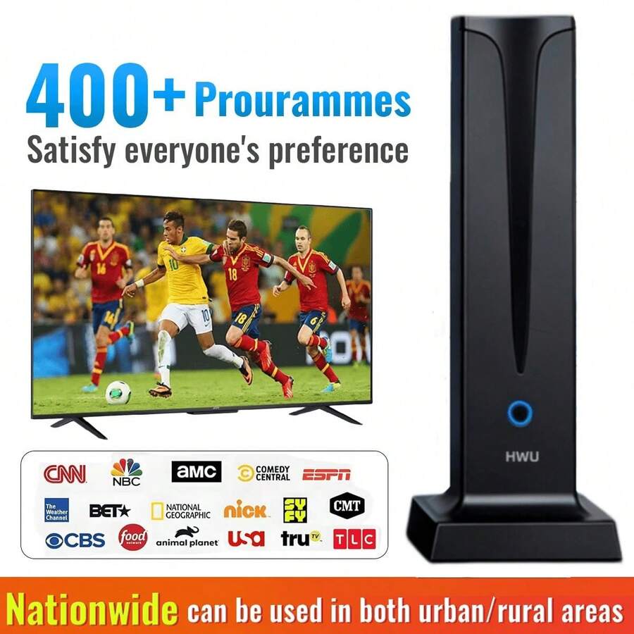 2026 New Ultra HD TV Antenna, Indoor/Outdoor Universal, Built-In Signal Amplifier, 360° & Long Range Reception HD TV Antenna, Suitable For Local Channels, Supports 4K And 1080P HD Digital TV, Enhanced Signal, Suitable For Home TV - View 1