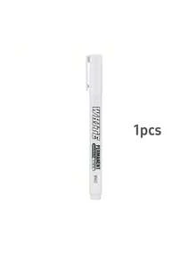 1/3/6/12pcs White Marker Pens Alcohol-Based Oil-Based Waterproof Tire Painting Graffiti Pens Permanent Gel Pens Suitable For Fabric, Wood, Leather - White - View 13