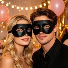 4pcs Single-Sided Flat Head Masks Unisex Multicolor Retro Design Adult Party Black White Personalized Cool Face Mask - Multicolor - View 1