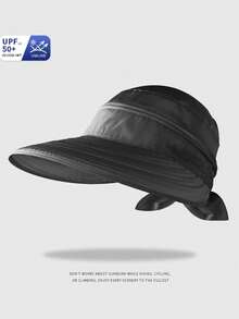 1pc Colorful Ribbon Summer Women's Sun Hat, Adjustable Sun Protection, Suitable For Ponytail Wear, Fashionable And Versatile - Multicolor - View 14