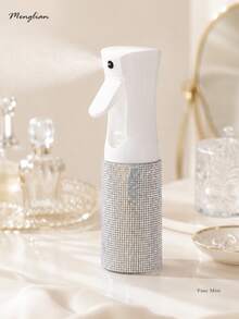 200ml Rhinestone Fine Mist Spray Bottle, Bling Refillable Cosmetic Spray Bottle For Hair, Skincare, Toner & Makeup Water, Portable Beauty Spray Bottle For Travel, Perfume Bottle, Travel Bottles - Multicolor - View 8
