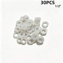 [50pcs Leak-Proof Silicone Gaskets]10/20/30/40/50pcs White Silicone Sealing Leak-Proof Gaskets For Household Pipe Fittings, Suitable For 1/2 Inch Pipe Sealing Silicone Rings, Hot And Cold Silicone Rings, Drainage Connection Explosion-Proof Heat-Resistant Leak-Proof Silicone Gaskets - A - View 17