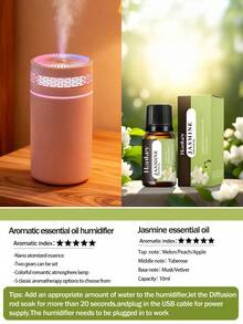 [Car Accessories]1 Pc 250ml Car Humidifier,Available In Black,White,And Pink.Equipped With A Romantic Colorful Ambient Night Light,2 Working Modes,Timer-Based Automatic On/Off Function,And Essential Oil Compatibility.Suitable For Car,Office,And Homes - Multicolor - View 30