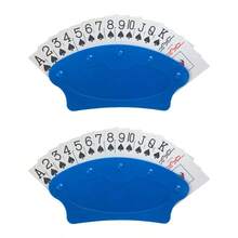 1pc Hands-Free Card Holder, Slouchy Person Handheld Poker Card Holder, Free Your Hands For Card Games, Poker Card Game Stand, No Card Clips, Durable PVC Material, Easy To Use - Perfect For Board Games, Poker, Family Game Night, Christmas And New Year Celebration Party Tabletop Game Essential Accessory - Blue - View 10
