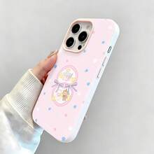 Tema mágico del conejito Crazytutu rosafunda de teléfono Fundas compatibles con ,Apple,VIVO,OPPO,,, y Honor.Fabricadas en silicona TPU,ofrecen protección contra golpes y caídas. - Rosa - Ver 4