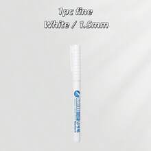 1/3/12支白色油性永久性標記筆 大容量 快乾 耐褪色 防水 防水，適用於物流快遞包裹標記、辦公學校大包裝、紮染繪畫、塗鴉、布料、木材、皮革 - 白色 - 查看 13