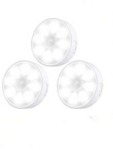 1/3/6PCS 8LED Wireless Sensor Night Light, USB Charging Intelligent Sensing Wall Light, With On/Off Function, Very Suitable For Lighting In Kitchens, Bedrooms, Living Rooms, Stairs, Corridors, Bathrooms, Dormitories And Other Places - Multicolor - View 14