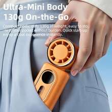 Portable Handheld Clip-On Fan 3-In-1, USB Rechargeable 3000mAh Battery, 5-Speed Wind, 180° Angle Adjustment, Cooling Fan For Travel And Office - 卡片夾式 - 查看 6
