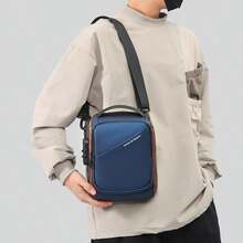 4 Colors Available, Casual Chest Bag For Men, Multifunctional Crossbody Sling Bag With Combination Lock, Lightweight Large Capacity, PU Leather Waterproof And Wear-Resistant, Sports Cycling Shoulder Bag - Multicolor - View 12