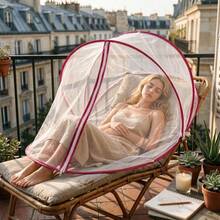 Portable Pop-Up Bed Mosquito Net, Foldable Mesh Bed Cover, Easy Setup Mosquito Net For Indoor Bedroom And Outdoor Camping - A - View 7