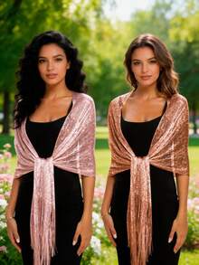 One Pink and One Champagne-colored