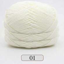 EDCUEBE7 Mixed Color 5-Ply Milk Yarn, Common Colors, Suitable For Crochet - For Mats, Carpets, Clothing, Scarves And Beginner DIY Projects - 5 Strands Of 50g Yarn - View 40