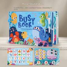 Quiet Book For Babies, Reusable Tear-And-Stick Sticker Book, Early Education Magic Sticker Book, Kindergarten Enlightenment Educational Toy, Cartoon Quiet Sticker Book, Children's Educational Toy, Handmade Material Kit, Reusable Busy Book - Multicolor - View 15