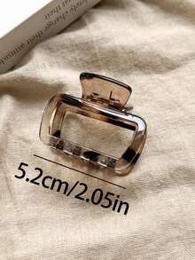 4件/1件 女款中號 黑色白色棕色玳瑁 5.2cm/2.05in 爪形輕量塑膠髮夾 時尚百搭高級優雅極簡風 純色髮爪髮飾 適合日常出遊休閒派對通勤度假洗臉洗澡化妝搭配衣著珠寶頭飾髮夾 - 彩色 - 查看 3