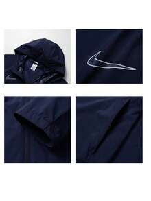 Nike Chaqueta deportiva para hombre 2026 verano nueva con capucha para correr deporte casual prenda exterior IX6960-44B - azul - Ver 4