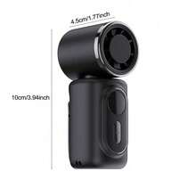 Portable Handheld Clip-On Fan 3-In-1, USB Rechargeable 3000mAh Battery, 5-Speed Wind, 180° Angle Adjustment, Cooling Fan For Travel And Office - 卡片夾式 - 查看 2