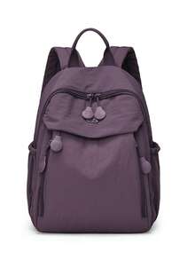 Daily Backpack | Travel Aesthetic Panoramic Multi-Pocket Storage System * Wide Strap Comfortable Design, Unlock Absolute Visual Gear Set For Daily, Commuting And Short Trips. The Entire Series Comes With Adjustable Wide Strap/Mesh Back Straps/Top Handle/Dual Handles - Multicolor - View 14