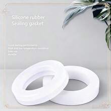 [50pcs Leak-Proof Silicone Gaskets]10/20/30/40/50pcs White Silicone Sealing Leak-Proof Gaskets For Household Pipe Fittings, Suitable For 1/2 Inch Pipe Sealing Silicone Rings, Hot And Cold Silicone Rings, Drainage Connection Explosion-Proof Heat-Resistant Leak-Proof Silicone Gaskets - A - View 9