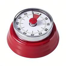 1 buah Timer Masak Dapur, Jam Timer Masak Koki, Timer Visual, Hitung Mundur 60 Menit, Alas Magnetik, Jam Mekanik, Tanpa Baterai, Alarm Berdering, Timer Dapur/Belajar/Kerja/Gym - MultiWarna - View 15
