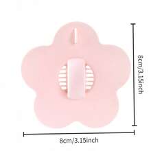6pcs Random Color Silicone Flower-Shaped Drain Plugs, Suitable For Washbasin, Pool Drain And Universal Sink Stopper - Random Color - View 3