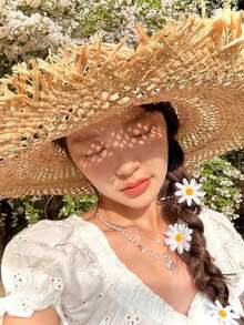 6pcs Mori Style Daisy Flower Hair Clips, Sweet Alligator Hair Clips, Versatile Side Clips For Summer Beach Photos - Multicolor - View 6