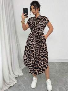 Women Midi Dresses - Royal Blue - View 5