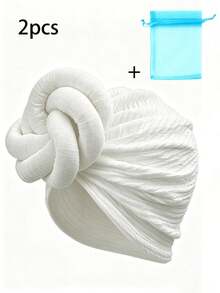 YPGVUO Ruched Fabric Knot Headband Hat, Soft Textured Twisted Hairband, Suitable For Daily Styling And Party Occasions, Unique Women's Holiday Gift - Multicolor - View 14