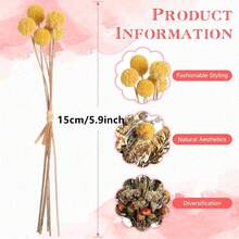 Artificial Flower DIY Kit, 10~12 Inches, Hand-Picked, Includes Faux Lavender/Eucalyptus/Wheat Flowers, Suitable For Home Office Wedding Decoration, Low Maintenance Bohemian Rustic Style Home Decor, Wedding Centerpiece Arrangement. - Mix-04 - View 8