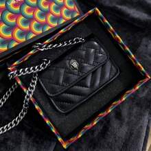Kur T Geiger Luxury Quilted Mini Chain Crossbody Bag Versatile Shoulder Crossbody & Handheld Flap Bag Classic Flap Design Shoulder & Handbag - Black - View 1