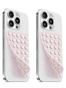 1pc/2pcs Silicone Phone Stand Suction Cup Phone Holder Phone Accessories Octobuddy Sticky Phone Grip Suction Phone Case Double-Sided 40-Piece Waterproof Adhesive Base For Most Phones, Selfie Video Universal Finger Holder, Detachable, Waterproof, 360° Rotating For Various Smooth Walls, Not Suitable For Rough Walls, Compatible With All Phones And Tablets Including Android Phones, Birthday Gift, Phone Stand For Family And Friends, Phone Accessories - Multicolor - View 13