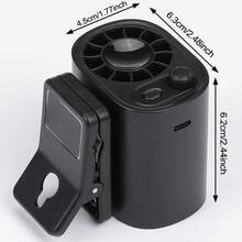 SULVGO 1400mAh Clip-On High-Speed Mini Fan, Waist-Hanging Fan, Desktop Fan, Car Fan, Hands-Free Fan, 100-Speed Multi-Function Stepless Adjustable Mini Fan, Suitable For Outdoor Travel And Indoor Use, Can Be Hung On Umbrella, Backpack, Belt - Clip-on - View 2