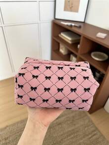AGG, Bolsa de maquillaje con estampado de leopardo retro para mujer, bolsa con forro interior, neceser de viaje portátil, bolso de mano, bolsa versátil para almacenamiento de cuidado de la piel, organizador de productos de higiene femenina, regalo para mamá o novia - Multicolor - Ver 11