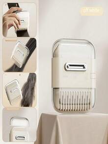 3-In-1 Bangs And Stray Hair Trimmer, Home Use Bangs And Stray Hair Trimming Clipper, Bangs Thinning Comb, Hair Clipper, Hair Brush - A - View 4