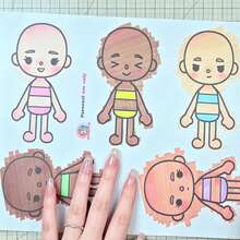 Girls DIY Handmade Wardrobe Interactive Quiet Book, Casual Sweet Cool Daily Style, Free Mix & Match, Rich Accessories, Diverse Gameplay, Hands-On Create Your Own Exclusive Look Fun Craft Kit - Multicolor - View 6