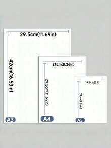 20/50 Sheets A4 Watercolor Paper, Cotton Textured White Blank Drawing Paper. Perfect For Students And Artists, Suitable For DIY Crafts, Sketching, Handwriting And Watercolor Painting. High Quality Paper, Suitable For School, Office And Back To School Use - Watercolor Paper - View 7