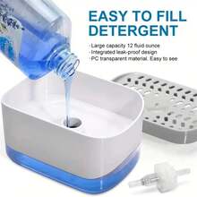 1pc Premium Quality Soap Dispenser, Dish Soap Dispenser For Kitchen - White - View 8