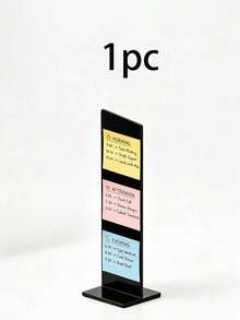 1pc Detachable Transparent Acrylic Memo Board And Information Board Stand, Computer Screen Memo Clip Board, Message Board, Office Desk Accessory, Available In 2 Colors - Acrylic Message Board - View 14