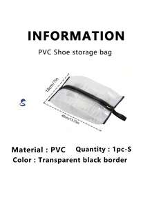 1/2/4 piezas Bolsas de almacenamiento de botas, bolsas de tela para zapatos de viaje para botas altas, organizador de botas para el hogar con ventana transparente para protección contra el polvo - Negro - Ver 19