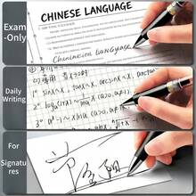 12 Black Gel Pens, Designed For Office And Student Use - 0.5mm Quick-Dry Smooth Writing With A Soft Grip Design, Quick-Dry Ink, Soft Grip Handle, Ergonomic Pen Design, Ideal For Note-Taking And Writing, Perfect Office And Study Supplies - 12pcs(2pcs Pen+10pcs Pen Core) - View 7