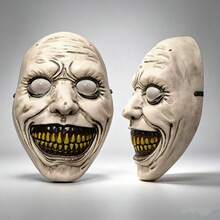 萬聖節恐怖微笑惡魔面具，白色臉殭屍惡作劇道具，邪惡微笑惡魔全臉面具，萬聖節派對惡作劇服裝道具，恐怖微笑惡魔面具，萬聖節派對惡作劇服裝道具 - 「萬聖節派對/主題角色扮演/惡作劇道具/鬼屋裝飾」 - 整蠱裝扮道具 - 查看 7