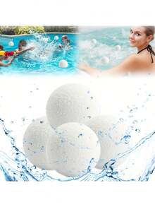 Bolas de limpieza para piscina - de absorción rápida, alta eficiencia, esponjas reutilizables para frotar spa y jacuzzi, adecuadas para sistemas de filtración de arena, diseño de superficie texturizada duradera, esenciales para el mantenimiento de piscina y spa. - Bolas de esponja descalcificadoras - Ver 14