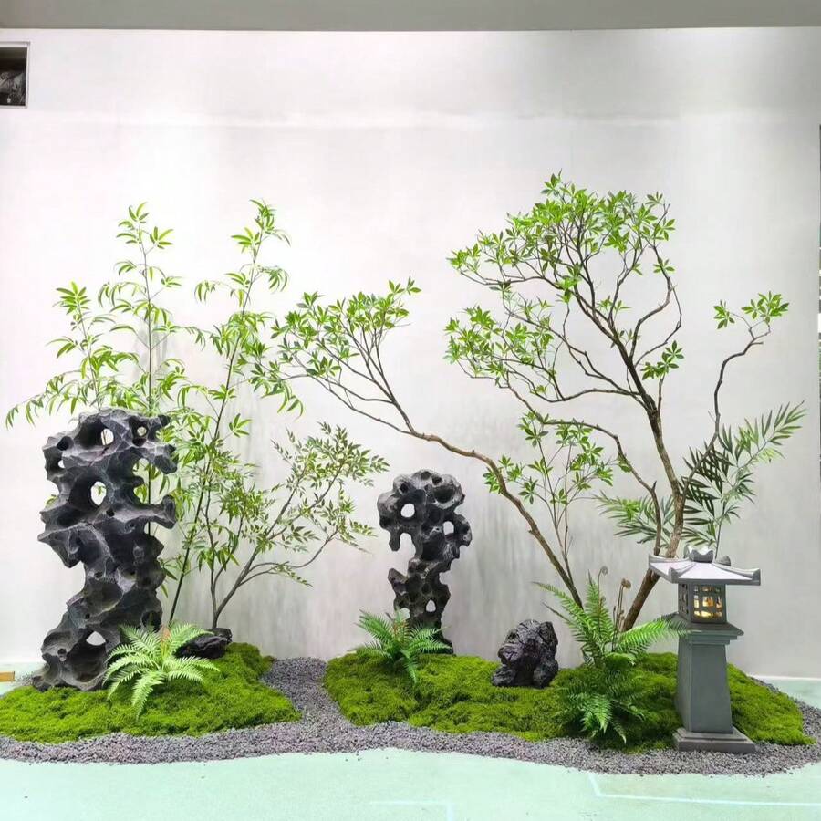 100*200cm/100*100cm/100g/10g 人造苔蘚地毯,仿真草坪,模擬苔蘚微景觀裝飾,適用於草坪、盆栽植物、花瓶、走道,情人節禮物,牆面裝飾,廚房裝飾,臥室裝飾,秋季家居裝飾,萬聖節裝飾,聖誕客廳裝飾 - 綠色 - 查看 1