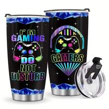 1個/5個 20盎司遊戲控制器造型保溫杯，推薦給遊戲玩家的禮物，創意遊戲主題禮物，適合遊戲玩家的保溫杯，給男朋友/女朋友的酷遊戲主題禮物，雙層壁遊戲主題杯可用於冷熱飲品，20盎司不鏽鋼保溫杯附蓋，專為遊戲愛好者設計 - 多色1 - 查看 16