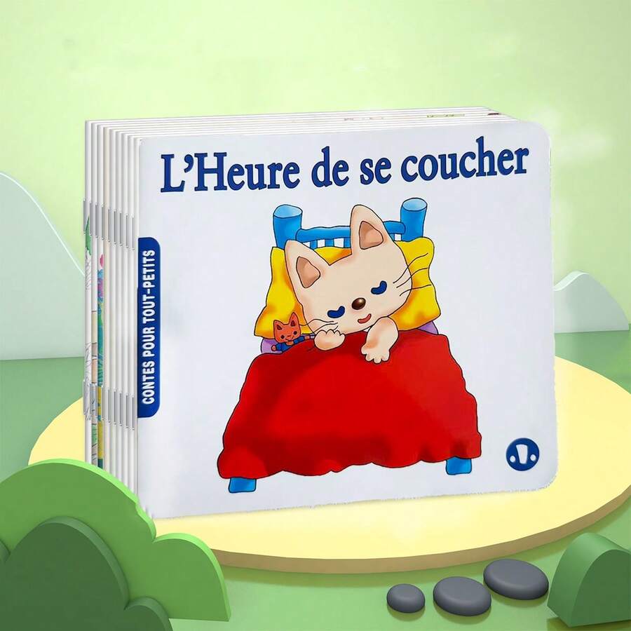 TEENYBABY 10-Volume French Story Book Set: Early Education Picture Books, Reading Starter Books And Cognitive Stories - Perfect For Early Learning, Birthday And Back To School Gifts - Multicolor - View 1