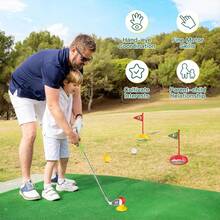 Set Mainan Golf Anak, Permainan Golf Interaktif Orang Tua-Anak di Dalam/Luar Ruangan, Mainan Olahraga Edukatif untuk Anak Laki-laki dan Perempuan, Klub Golf untuk Latihan Belajar Dini, Hadiah Ulang Tahun Anak - Mainan golf - View 6