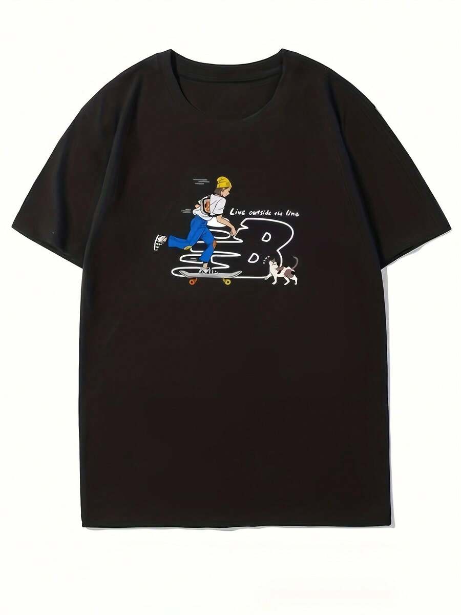 Men T-Shirts - Black - View 1