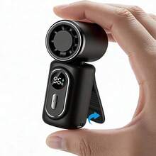 SULVGO Kipas Genggam Mini Portabel Jepit 3-in-1, Baterai Isi Ulang 3000mAh, 5 Kecepatan Angin, Aliran Udara Dapat Diatur 180°, Pendingin USB, Cocok untuk Perjalanan, Kantor, dan Penggunaan Pribadi - Clip-on - View 13