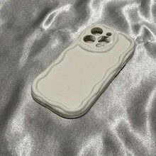 Premium Cream White Minimalist Mobile Phone Case, Asymmetrical Design, Compatible With 11, 11 PRO, 11 PRO MAX, 12, 12 MINI, 12 PRO, 12 PRO MAX, 13, 13 MINI, 13 PRO, 13 PRO MAX, 14, 14 PLUS, 14 PRO, 14 PRO MAX, 15, 15 PLUS, 15 PRO, 15 PRO MAX, 16, 16E, 16 PLUS, 16 PRO, 16 PRO MAX, X, XS, XR, XS MAX, 17, 17 PRO, 17 AIR, 17 PRO MAX - 混合顏色 - 查看 1
