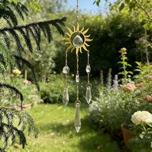 1pc Natural Crystal Sun Catcher Crystal Wind Chime Car Hanging Ornament Home Indoor Hanging Sunlight Diffuser - Sun Crystal Pendant - View 4