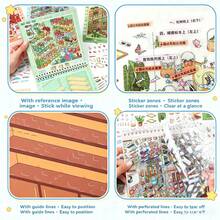 Serie de Escenas en Miniatura: 10 Escenas de Simulación de Tiendas, Pegatinas de Segmentos de Línea de Posicionamiento DIY Inmersivas, Conjunto de Pegatinas de Escenas de Gran Capacidad, Tema de Tienda de Papelería/Tienda de Alimentación, Libro de Pegatinas para Alivio del Estrés y Gestión de Inventario - Multicolor - Ver 7